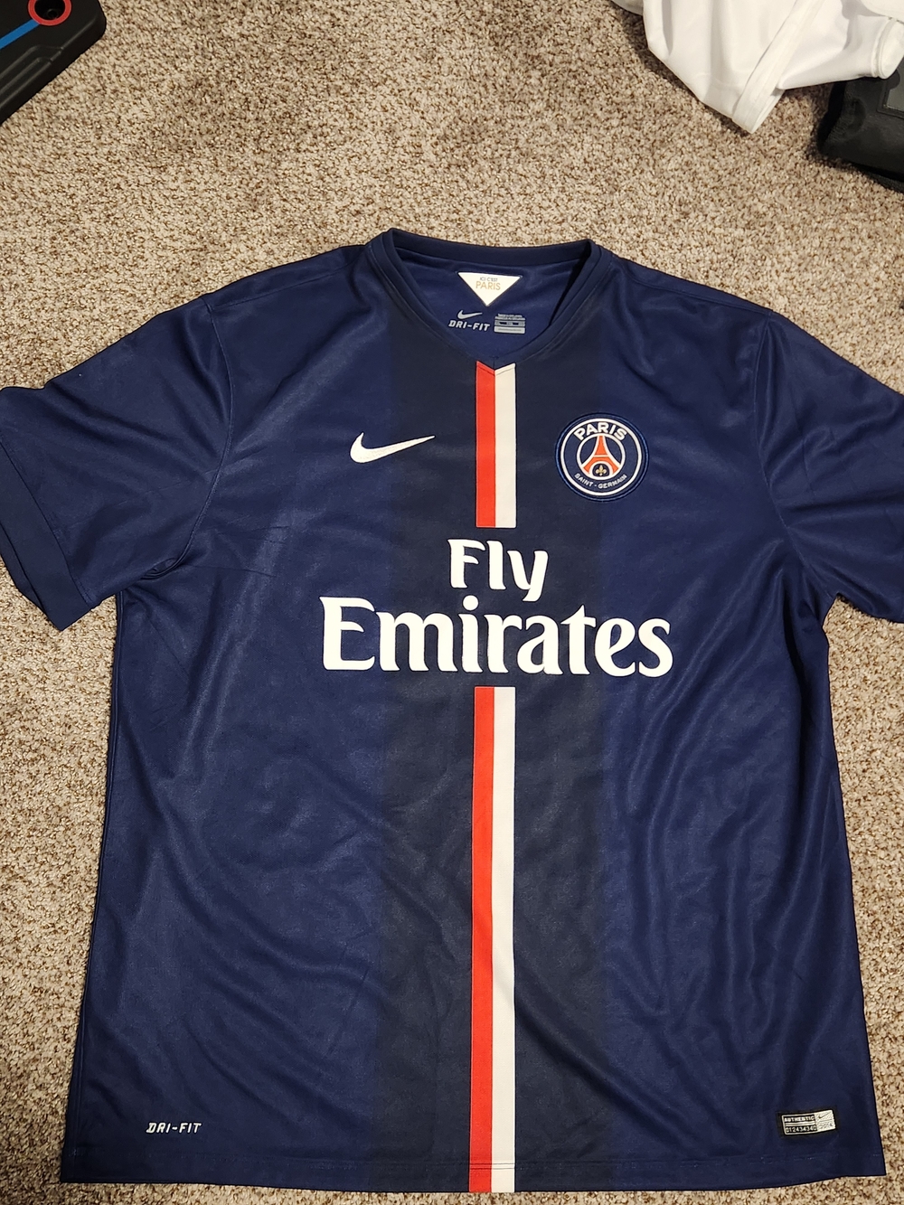 Nike PSG Zlatan Ibrahimović #10 Authentic Jersey 2013 2014 XXL Dri-FIT